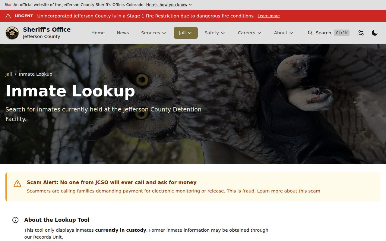 Arvada residents directory Jefferson County jail lookup